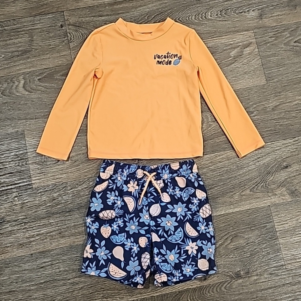 Carters Just One You Swim 2 Piece Rash Guard Set